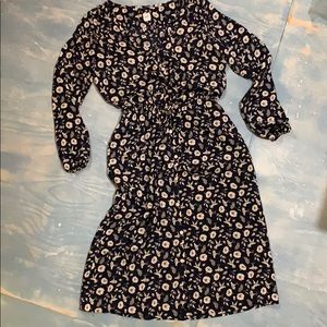 Gap Navy blue hummingbird dress